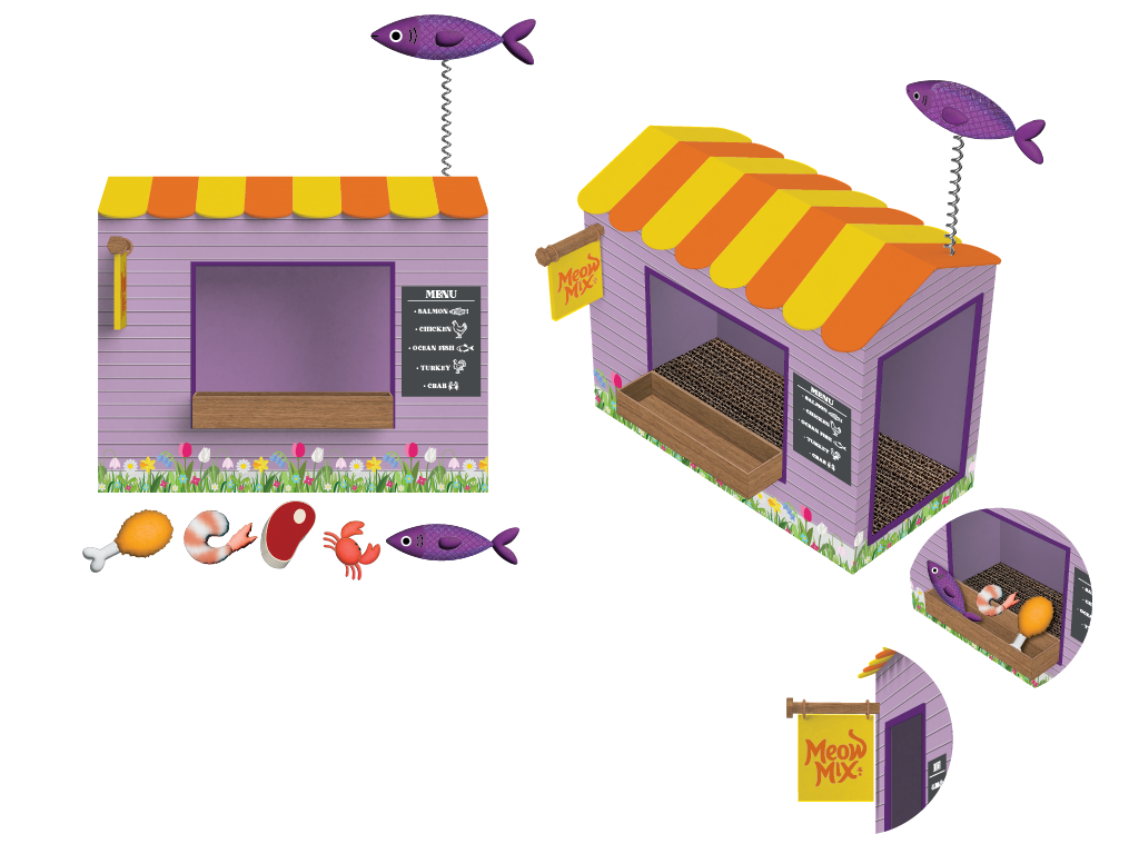 Cardboard Food Shop