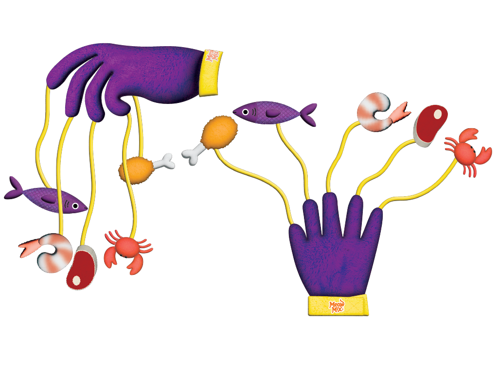 Glove Teaser Toy