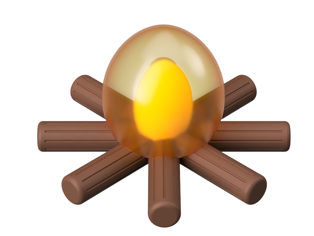 Campfire Rubber Toy